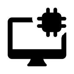 microchip a key component of desktop vector image
