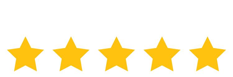 Five stars customer product rating review flat vector