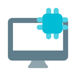 microchip a key component of desktop vector image