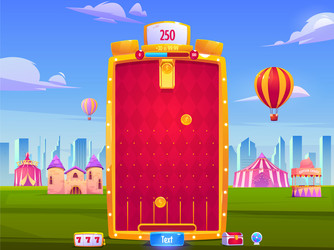 Game shop christmas interface - cartoon Royalty Free Vector