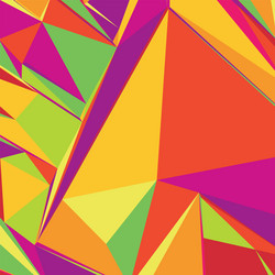 Abstract background with colorful triangles vector