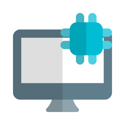 microchip a key component of desktop vector image