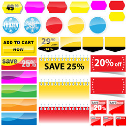 Shopping tags vector