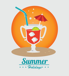 Cocktail design vector