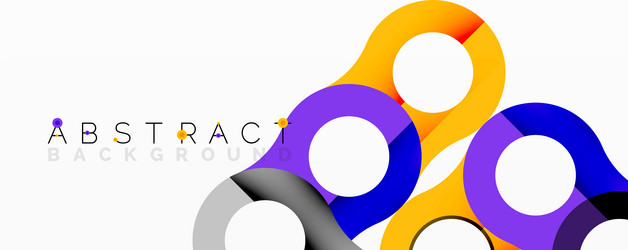 colorful overlapping circles create dynamic vector image
