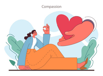 empathy skill development deep understanding vector image