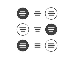 hamburger menu icon buttons for website ui vector image