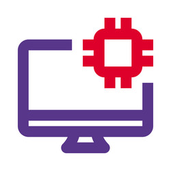 microchip a key component of desktop vector image