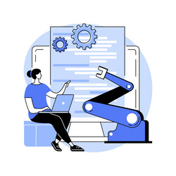 open automation architecture abstract concept vector image