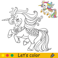 cute pony coloring book, little pony coloring book for kids, template,  vector illustration, line 25660005 Vector Art at Vecteezy