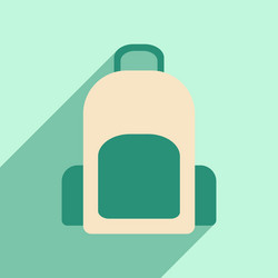 flat with shadow icon and mobile application vector image