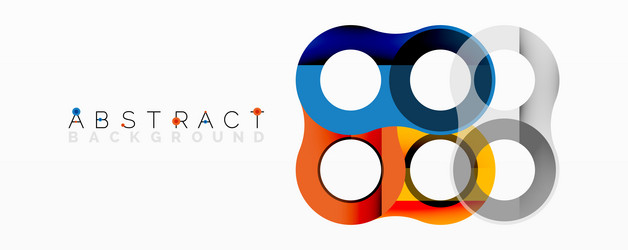 modern abstract design features overlapping vector image