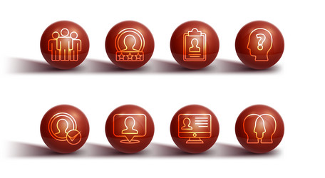 set line users group create account screen head vector image