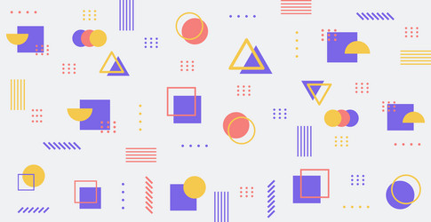 abstract background with different geometric vector image