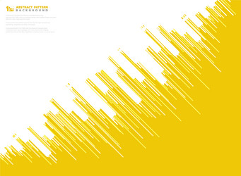 abstract yellow stripe line pattern design vector image
