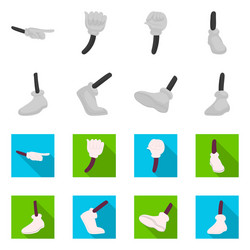 isolated object animation and gestures sign vector image