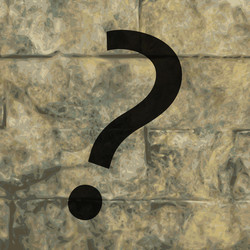 Question mark flat modern web button and space vector