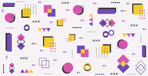 abstract background with different geometric vector image