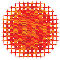 abstract geometric circle element structure made vector image