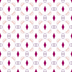 abstract square with wave line seamless pattern vector image