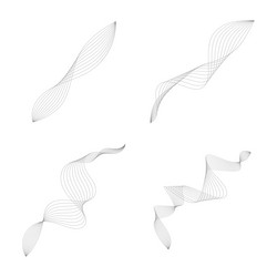 dynamic curve lines with blend effect isolated vector image