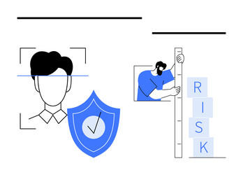 identity verification and risk assessment through vector image