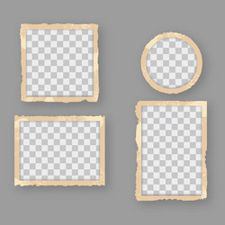 Retro Photo Frames - Empty vector image