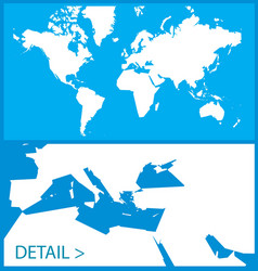 World map flat Royalty Free Vector Image - VectorStock