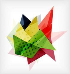 abstract 3d triangle blank background vector image