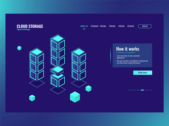 abstract technology element big data storage vector image