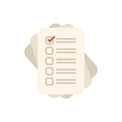 checklist showing one item completed out of many vector image