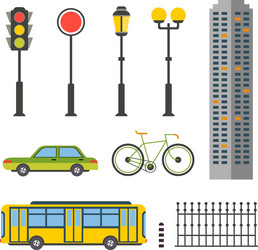 design elements for city or map vector