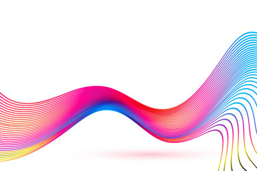 Dynamic Fluid Color Wave Background vector image
