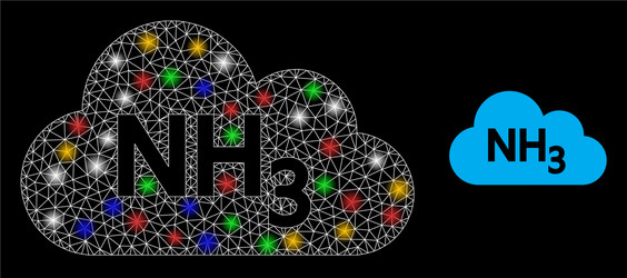 Net ammoniac gas constellation icon with multi vector