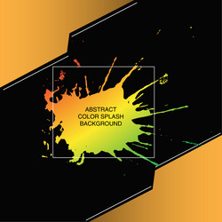 print abstract color splash background vector image