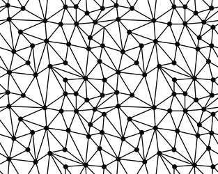 seamless pattern with polygons and circles vector image