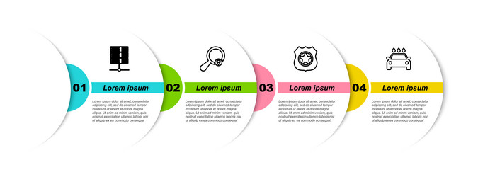 set line server data web hosting search vector image