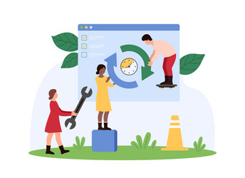 web page update data download information reload vector image