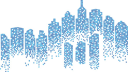 city skyline background vector