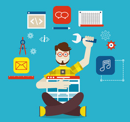 optimization and creating applications for mobile vector image