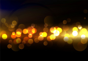 Sparkling Gold Holiday Bokeh vector image