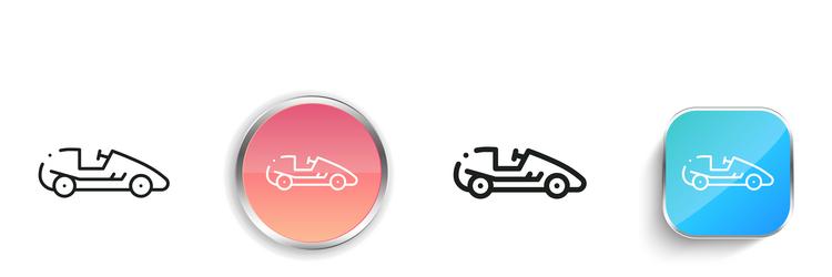 formula icon thin linear regular and button style vector image