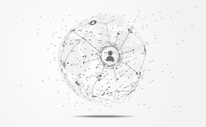 Global Network Connection Abstract vector image