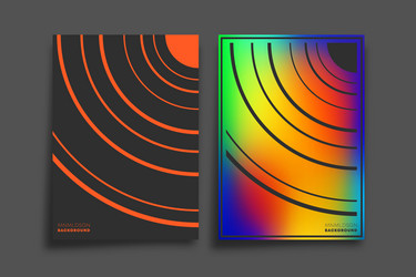 gradient and minimal line design for background vector image