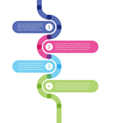 mixed color instructions to do something for steps vector