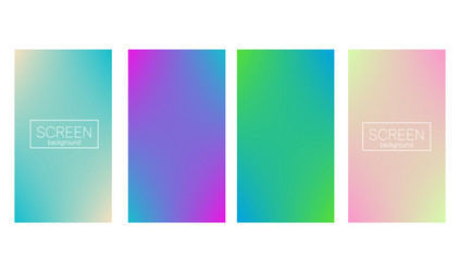 modern gradient set abstract background vector image