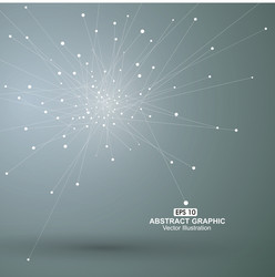 Abstract Network of Dots and Lines vector image