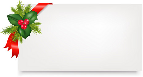 Christmas gift tag vector