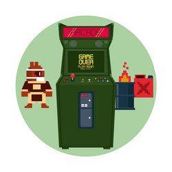 Retro arcade game Royalty Free Vector Image - VectorStock