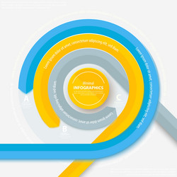 modern circular scheme info-graphics use vector image